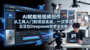 （17762期）AI赋能短视频创作：从工具入门到项目实战，一次学透豆包Deepseek即梦全攻略-湘创网
