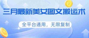 三月最新美女图文搬运术，全平台通用，无限复制-湘创网
