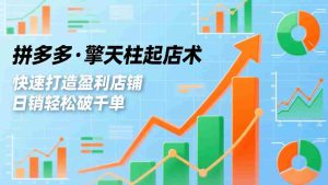 （17715期）拼多多·擎天柱起店术3.0(更新)，爆流布局、利润起飞、不断流，快速打造盈利店铺，日销破千单-湘创网