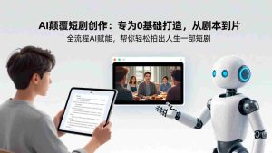 (17564期)AI颠覆短剧创作:专为0基础打造,从剧本到成片全流程AI赋能,帮你轻松拍出人生第一部短剧-湘创网