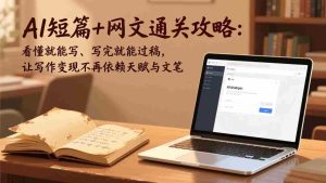 （17515期）AI短篇+网文通关攻略：看懂就能写、写完就能过稿，让写作变现不再依赖天赋与文笔-湘创网