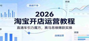 2026淘宝开店运营教程:直通车引力魔方,赛马思维爆款实操-湘创网