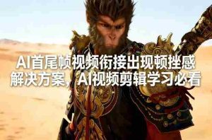 AI首尾帧视频衔接出现顿挫感解决方案，AI视频剪辑学习必看-湘创网