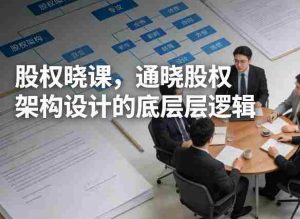 股权晓课，通晓股权架构设计的底层逻辑-湘创网