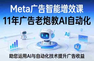 Meta广告智能增效课,11年广告老炮教AI自动化,助您运用AI与自动化技术提升广告收益-湘创网
