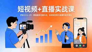 （17632期）短视频+直播实战课-更新2026-3月：掌握最新流量玩法，实现短视频与直播的高效增长-湘创网