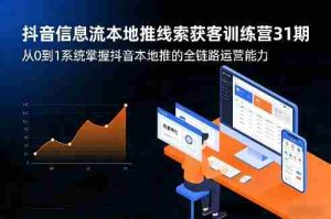 抖音信息流本地推线索获客训练营31期，从0到1系统掌握抖音本地推的全链路运营能力-湘创网