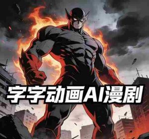 字字动画AI漫剧2026年第1期系统课程，小白看完就能学会实操的漫剧课，单人月收1-3W-湘创网