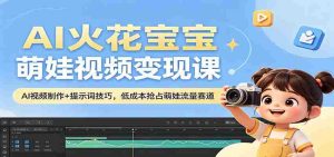 AI火花宝宝萌娃视频变现课：AI视频制作+提示词技巧，低成本抢占萌娃流量赛道-湘创网