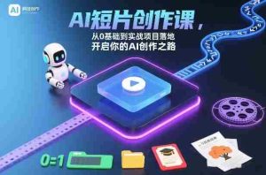 AI短片创作课，从0基础到实战项目落地，开启你的AI创作之路（更新0411）-湘创网
