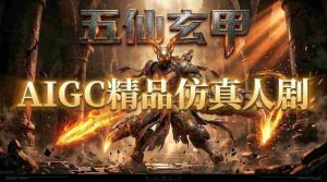 AIGC精品仿真人短剧教学，以五仙玄甲风为例展示保姆级实操教学-湘创网