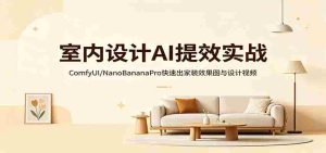 室内设计AI提效实战：ComfyUI/NanoBananaPro快速出家装效果图与设计视频-湘创网