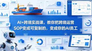 AI+跨境实战课,教你把跨境运营S0变成可复制的,变成你的AI员工-湘创网