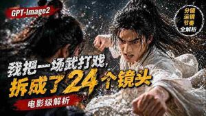 （18212期）用GPT-Image2，把一段武打对决拆成24个连续镜头，从人物建立、动作衔接、运镜节奏，到情绪爆发-湘创网