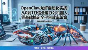 （17996期）OpenClaw龙虾自动化实战：从0到1打造全能办公机器人，零基础搞定全平台效率革命-湘创网