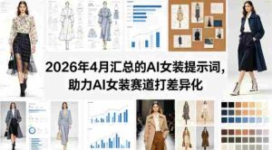 2026年4月汇总的AI女装提示词，助力AI女装赛道打差异化-湘创网