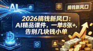 2026搞钱新风口：AI精品课件，一单8张+，告别几块钱小单-湘创网