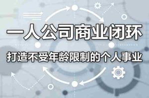 一人公司商业闭环,打造一份不受年龄限制的个人事业-湘创网