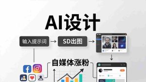 （18136期）人人都是AI设计师：SD出图+自媒体涨粉一站教学，告别图文素材焦虑，AI设计让你轻松避开内卷-湘创网