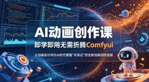 AI动画创作课，即学即用无需折腾Comfyui，让动画设计师在AI时代掌握“未来式”的全新的动画创作流程-湘创网
