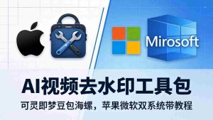 （18073期）AI视频去水印工具包：可灵即梦豆包海螺，苹果微软双系统带教程-湘创网