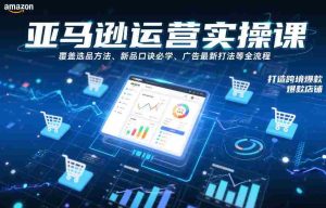 亚马逊运营实操课，覆盖选品方法、新品口诀必学、广告最新打法等全流程，打造跨境爆款店铺（更新4月）-湘创网