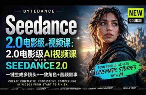 （18415期）Seedance 2.0电影级AI视频课：一键生成多镜头+一致角色+音频叙事-湘创网