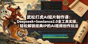 武松打虎AI短片制作课:Deepseek+Seedance2.0全工具实操,轻松解锁经典IP的AI视频创作玩法-湘创网