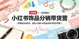 小红书饰品分销带货营|零基础从0起号,选品+流量+内容全闭环手把手带教(更新0527)-湘创网