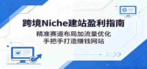 跨境Niche建站盈利指南:精准赛道布局加流量优化,手把手打造赚钱网站-湘创网