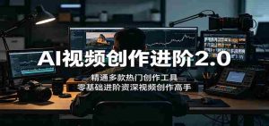 AI视频创作进阶2.0:精通多款热门创作工具,零基础进阶资深视频创作高手-湘创网