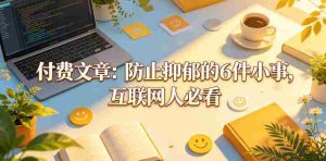 付费文章:防止抑郁的6件小事,互联网人必看!-湘创网