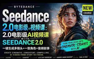 字节跳动的Seedance 2.0 AI电影视频生成制作教程,一键生成多镜头+一致角色+音频叙事-中英字幕-湘创网