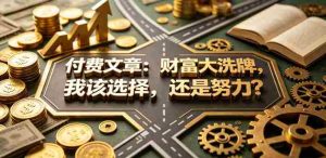 付费文章:财富大洗牌,我该选择,还是努力?-湘创网