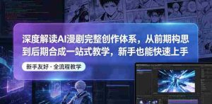 深度解读AI漫剧完整创作体系，从前期构思到后期合成一站式教学，新手也能快速上手-湘创网