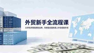 (18481期)外贸新手全流程课:从手机环境搭建到出单,零基础也能快速上手合规做外贸-湘创网