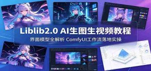 Liblib2.0 AI生图生视频教程:界面模型全解析,ComfyUI工作流落地实操-湘创网