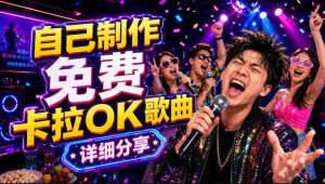 零基础AI制作免费卡拉OK视频教程,从歌曲生成、音轨分离到字幕制作、视频导出,手把手教学-湘创网