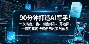 90分钟打造AI写手！一次搞定广告、销售邮件、落地页，一套可每周持续使用的实战体系【原创双语字幕】-湘创网