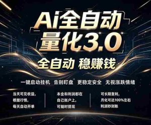 (18445期)EA黄金量化,全天无人值守,24小时不停干,小白轻松操作,日入1000+-湘创网