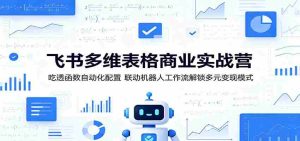 飞书多维表格商业实战营:吃透函数自动化配置,联动机器人工作流解锁多元变现模式-湘创网