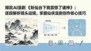 （18620期）爆款AI漫剧《斩仙台下我震惊了诸神》：逐段解析镜头运镜，掌握仙侠漫剧创作核心技巧-湘创网
