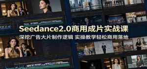 Seedance2.0商用成片实战课：深挖广告大片制作逻辑，实操教学轻松商用落地-湘创网