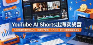 YouTube AI Shorts出海实战营,从0开始教AI制作Shorts,开通YPP变现,月入万刀,新手可复制的实操路径-湘创网