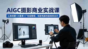 (18436期)AIGC 摄影商业实战课,工具部署+AI置景+广告级精修,低配电脑也能高效出片-湘创网