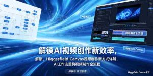 解锁AI视频创作新效率，Higgsfield Canvas视频制作新方式详解，AI工作流重构视频制作全流程-湘创网