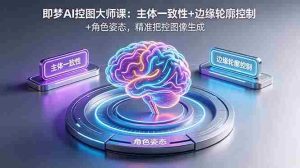 （18619期）即梦AI控图大师课：主体一致性+边缘轮廓控制+角色姿态，精准把控图像生成-湘创网