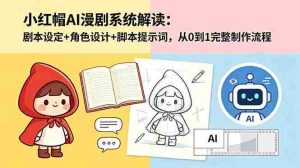 （18612期）小红帽AI漫剧系统解读：剧本设定+角色设计+脚本提示词，从0到1完整制作流程-湘创网