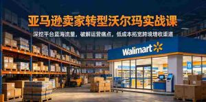 亚马逊卖家转型沃尔玛实战课,深挖平台蓝海流量,破解运营痛点,低成本拓宽跨境增收渠道-湘创网