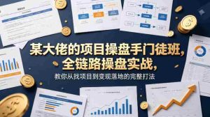 某大佬的项目操盘手门徒班，全链路操盘实战，教你从找项目到变现落地的完整打法-湘创网